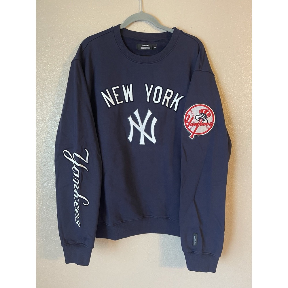 Men's 3XL NWOT New‎ York Yankees Pro Standard Classic Crewneck Sweatshirt Navy